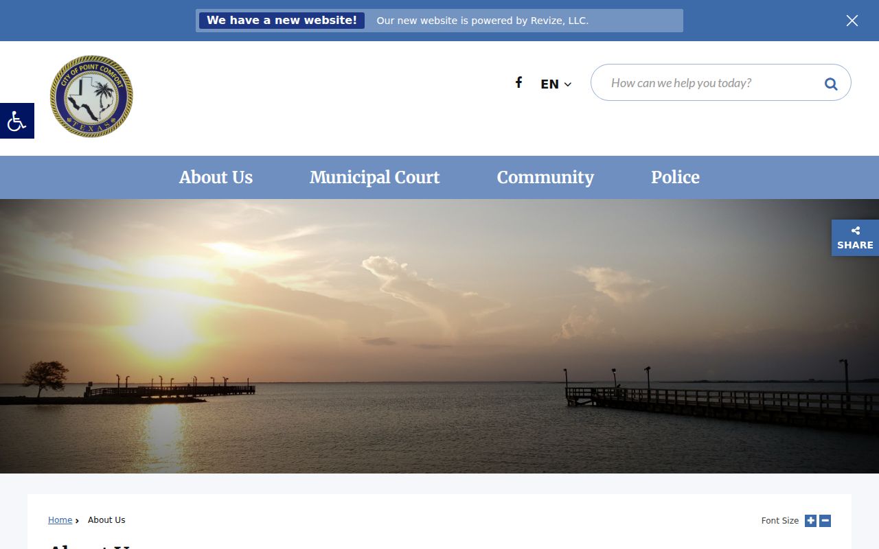 Point Comfort docket search official city website